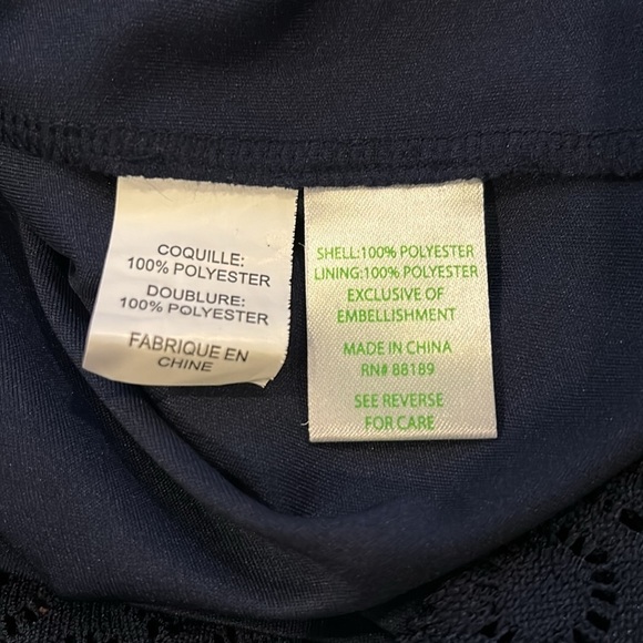 LILLY PULITZER Alden True Navy Dress Size Medium - Picture 6 of 8